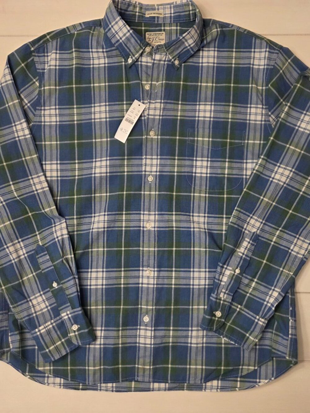 J.Crew Slim Untucked XL Plaid Shirt
